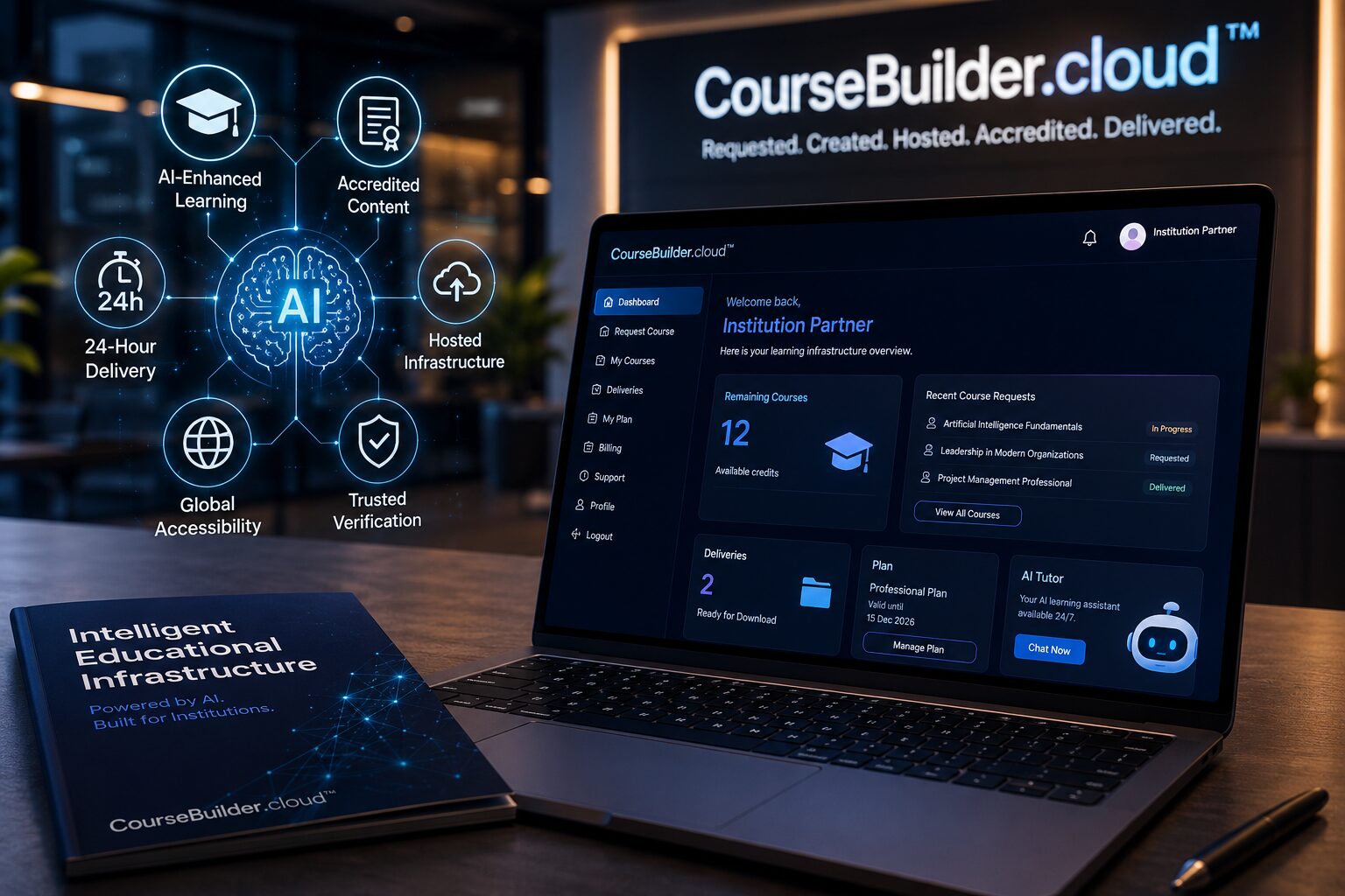 CourseBuilder.cloud™ — Redefining Global Course Creation Through AI, Accreditation, and Intelligent Learning Infrastructure